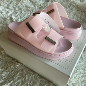 NEW Alexander McQueen Hybrid Pool Slides - size 39(9 in womens) Pink